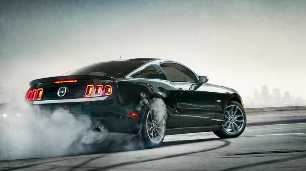 2014 Ford Mustang Black Rear View 2014 Ford Mustang Black Rear View